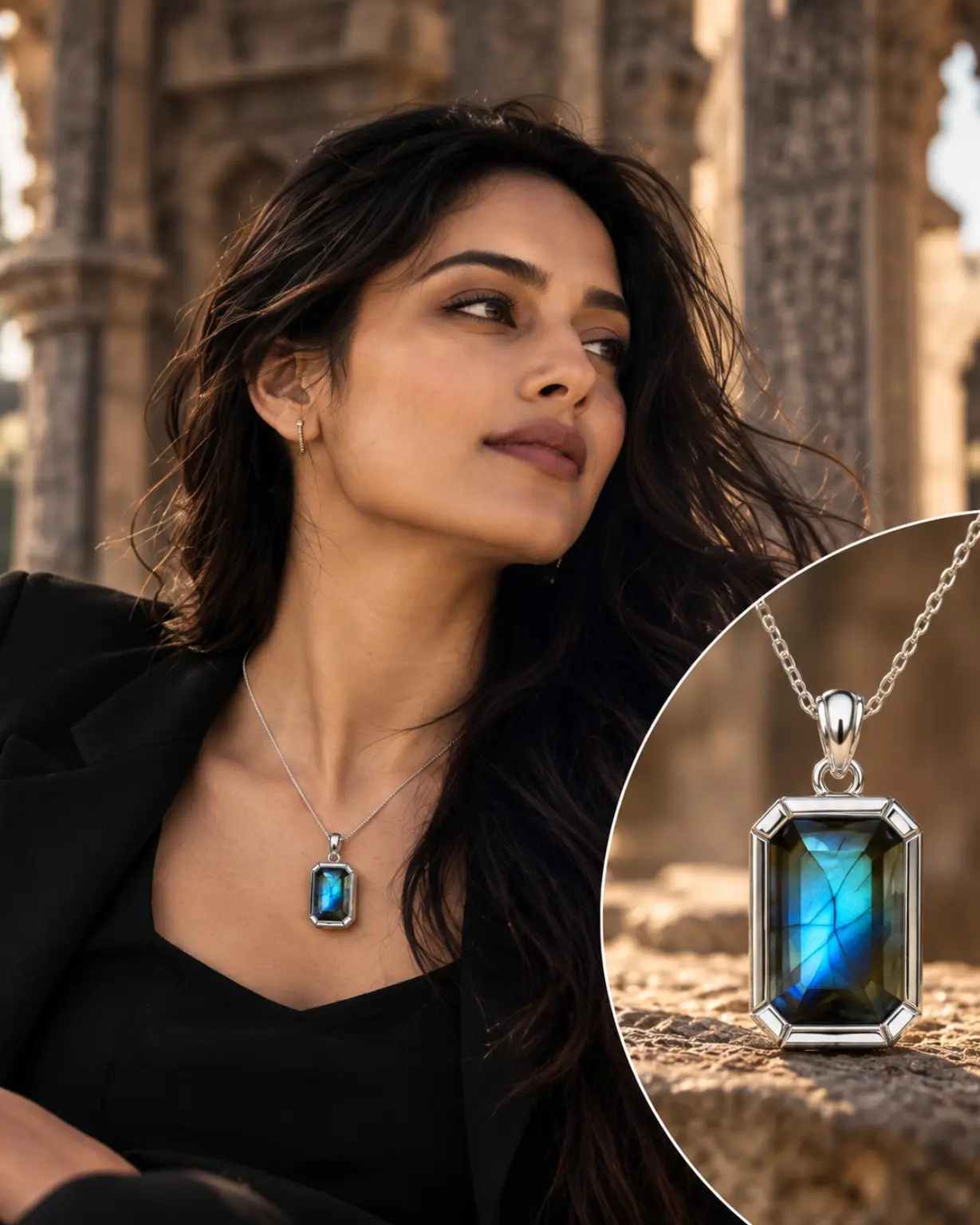 DRISHTAL gemstone pendant