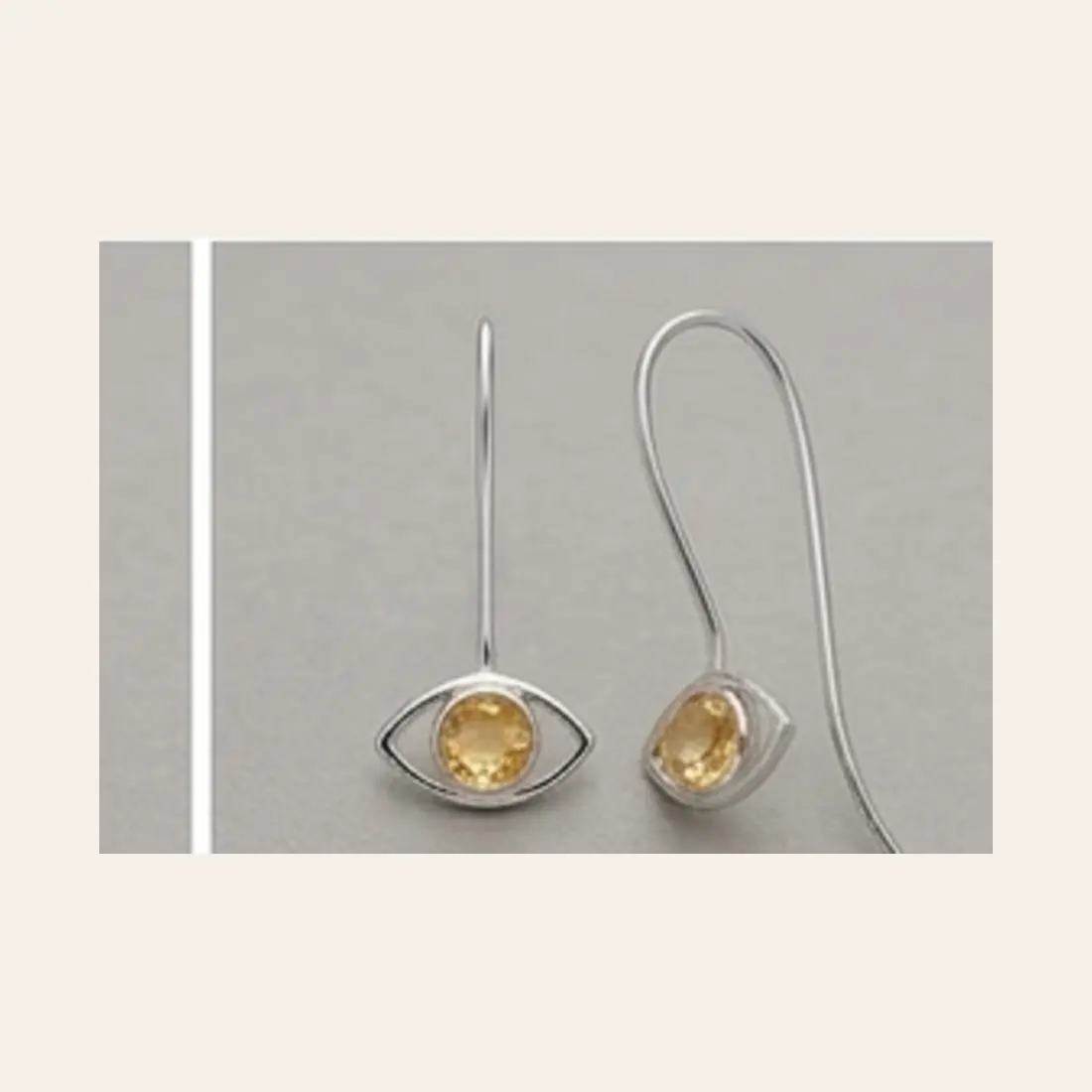 Eye of Light Citrine earrings