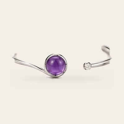 Wave of Light Cuff in 925 sterling silver