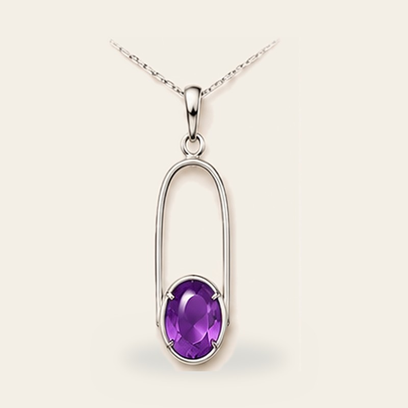 The Lunar Arc in Amethyst, 925 sterling silver