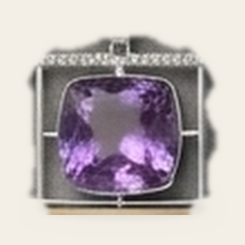 The Refined Geometry in Amethyst, 925 sterling silver