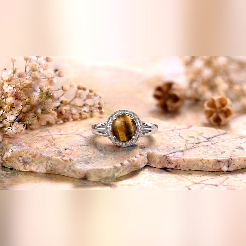 Tiger Eye set in 925 sterling silver by Drishtal