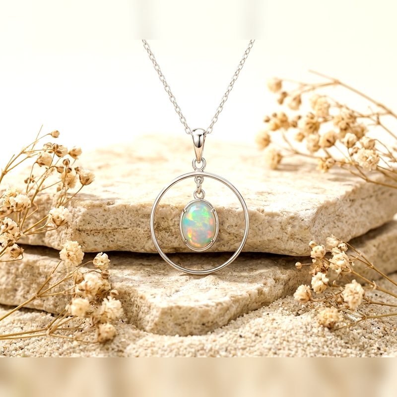Ethiopian Opal set in 925 sterling silver by Drishtal