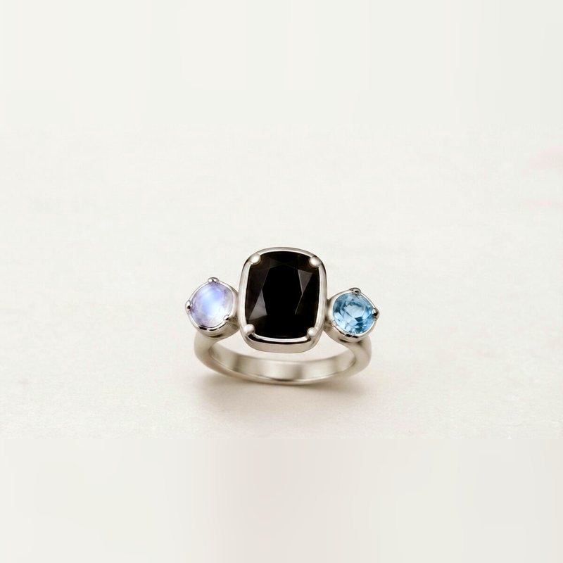 Black Onyx set in 925 sterling silver by Drishtal
